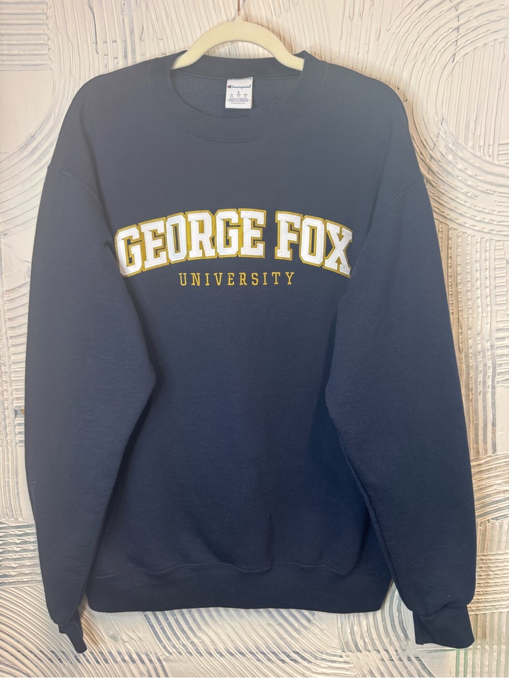 Champion George Fox University Navy Crewneck Sweatshirt